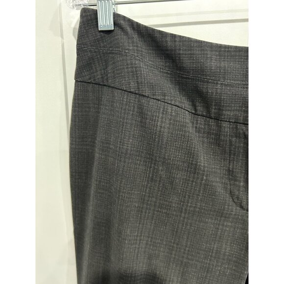 Apt. 9 Womens Professional Gray Plaid Straight-Leg Dress Pants Size 10P - Picture 4 of 10